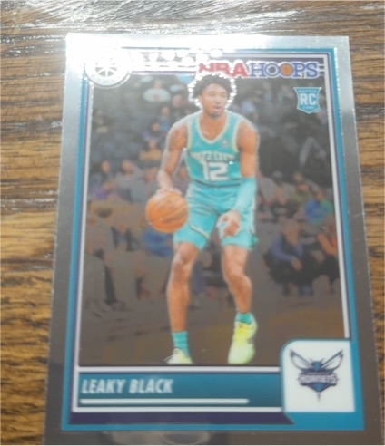 2023-24 Panini NBA Hoops #248 Leaky Black — front