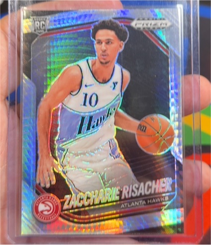 2024-25 Panini Prizm Black #181 Zaccharie Risacher — front