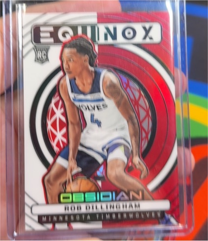 2024-25 Panini Obsidian #1 Rob Dillingham Equinox Rookie — front