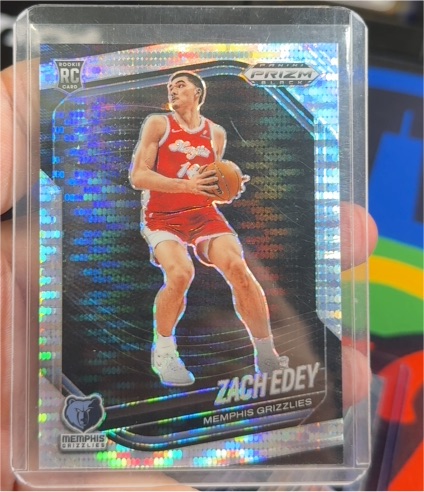 2024-25 Panini Prizm Black #64 Zach Edey — front