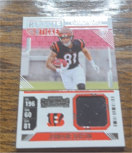 2024 Panini Contenders Rookie Ticket Patch #RTS-JBN Jermaine Burton — front