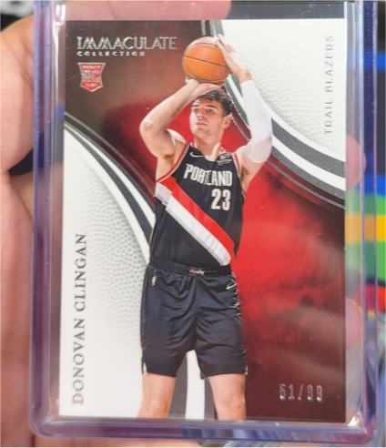 2024-25 Panini Immaculate Collection #87 Donovan Clingan — front