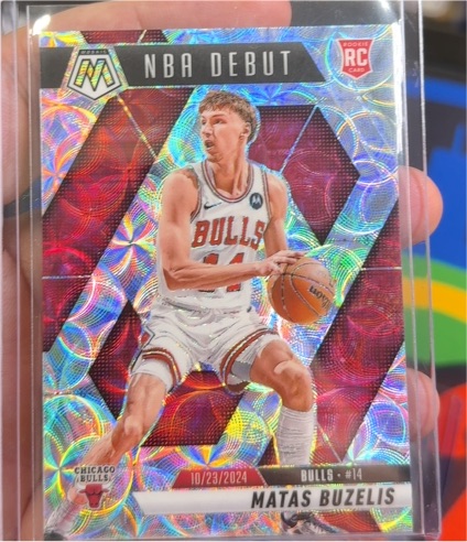 2024-25 Panini Mosaic #257 Matas Buzelis NBA Debut Rookie — front