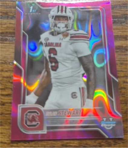 2025 Bowman University Chrome #124 Dylan Stewart — front