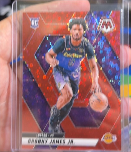 2024-25 Panini Mosaic #214 Bronny James Jr. — front