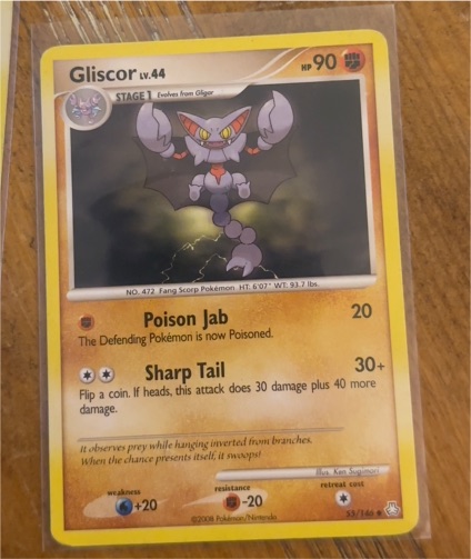 2008 Pokémon Legends Awakened #55 Gliscor — front