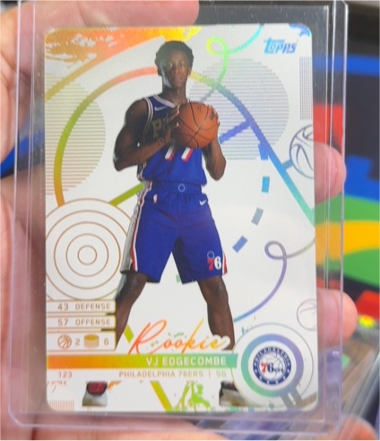 2025-26 Topps Match Attax #123 VJ Edgecombe Rookie — front