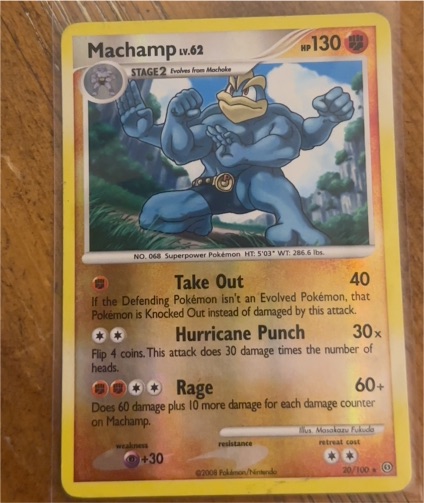 2008 Pokemon Stormfront #20 Machamp — front