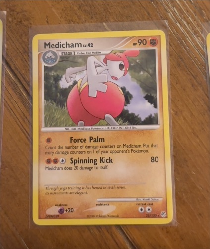 2007 Pokémon Diamond & Pearl #32 Medicham — front