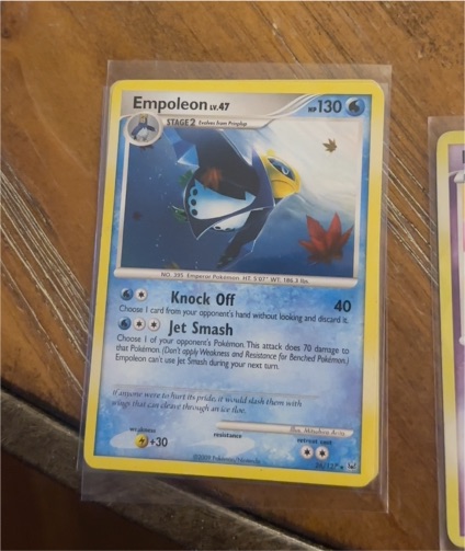 2007 Pokémon Diamond & Pearl #4 Empoleon — front