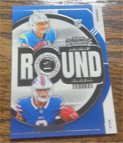 2024 Panini Contenders Round Numbers #9 Ladd McConkey Keon Coleman — front