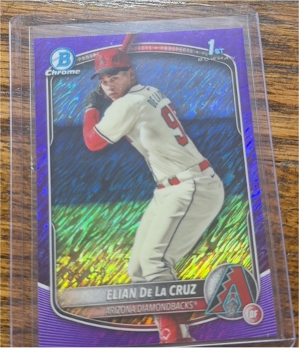 2025 Bowman Chrome #BCP-249 Elian De La Cruz — front