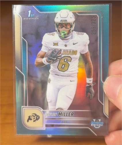 2025 Bowman Chrome University #103 Drelon Miller — front