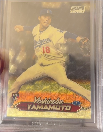 2024 Topps Stadium Club Chrome #114 Yoshinobu Yamamoto — front