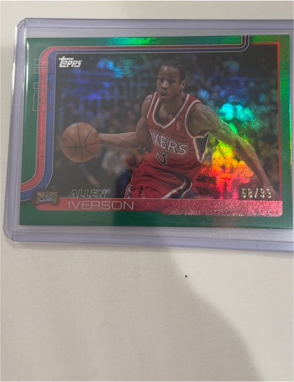 1996-97 Topps #171 Allen Iverson 76ers — front