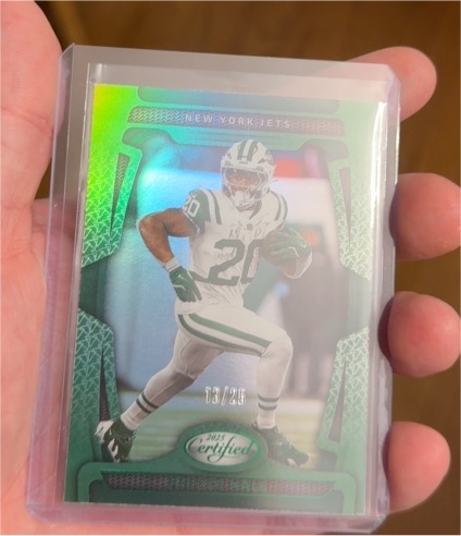 2025 Panini Certified #63 Breece Hall — front