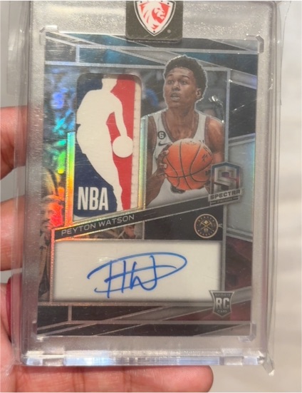 2023-24 Panini Spectra NBA Logo Man Peyton Watson — front