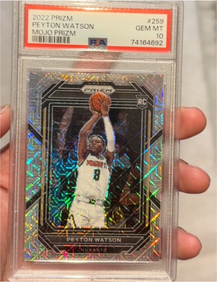 2022 Panini Prizm #259 Peyton Watson — front