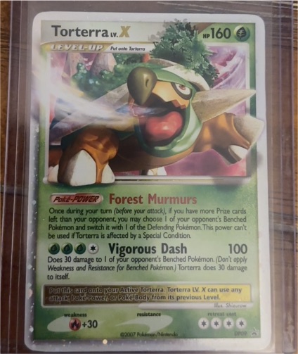 2007 Pokemon Diamond & Pearl Promo #DP09 Torterra LV.X — front