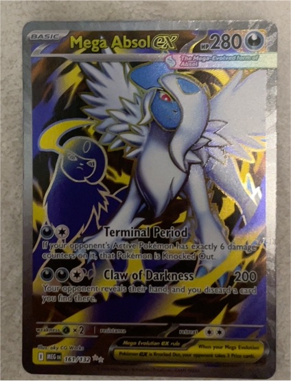 2025 Pokemon TCG Mega Evolution #161/132 Mega Absol ex — front