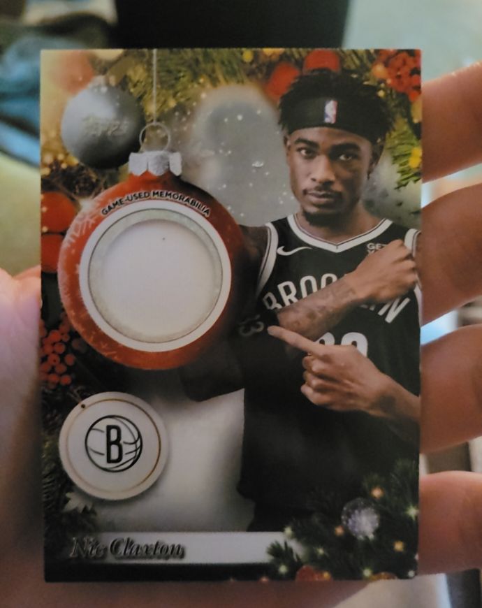 2025 Topps Holiday #PR-NC Nic Claxton — front