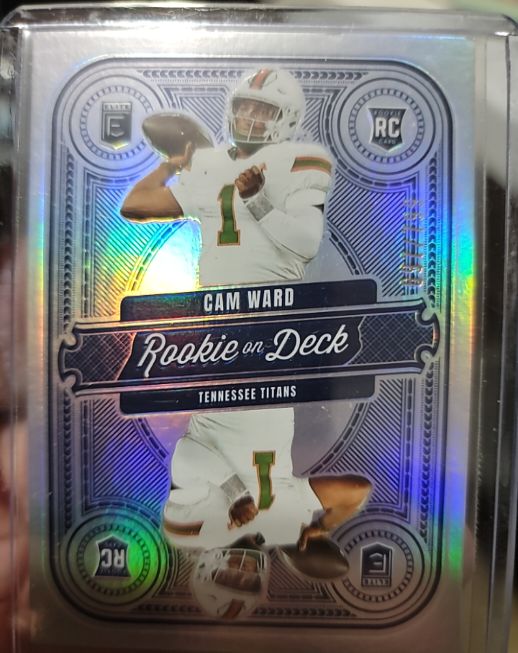 2025 Panini Donruss Elite #8 Cam Ward Rookie on Deck — front