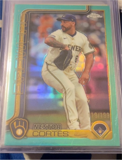 2025 Topps Chrome Series 2 #604 Nestor Cortes — front