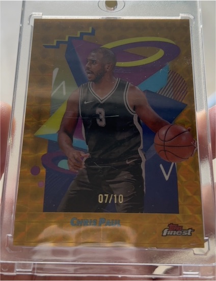 2024-25 Topps Finest Chris Paul Gold Refractor #unknown — front