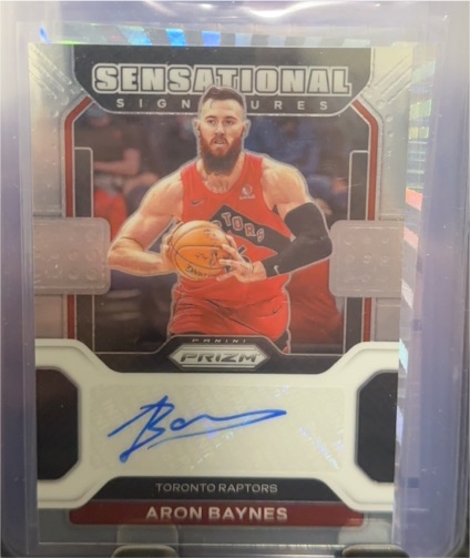 2021-2022 Panini Prizm Sensational Signatures Aron Baynes Auto #SS-ABY Raptors — front