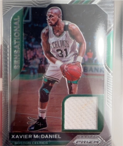 2020-21 Panini Prizm Sensational Swatches #SSW-XAM Xavier McDaniel — front