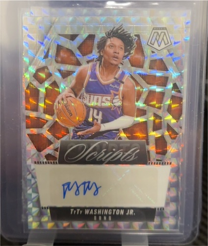 2024-25 Panini Mosaic Scripts #MS-TEA Tari Eason — front