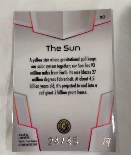 2025 Cardsmiths Currency #8 The Sun — front