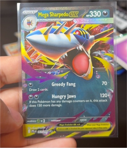 2025 Pokémon Mega Sharpedo EX #061/094 — front