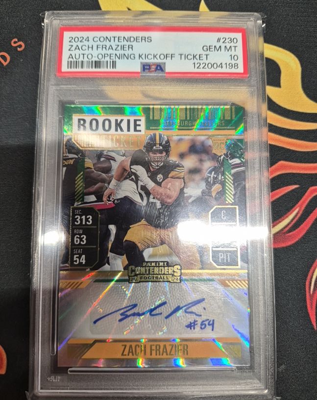 2024 Panini Contenders #230 Zach Frazier — front
