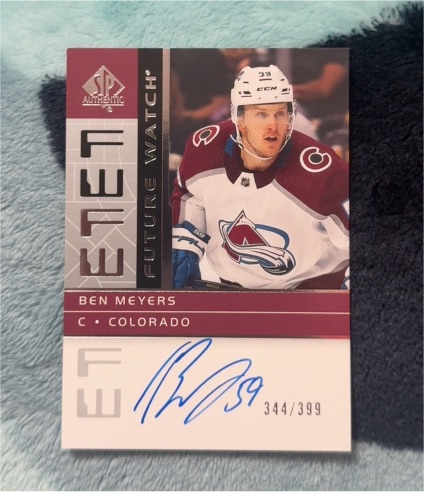 2022-23 Upper Deck SP Authentic Retro Future Watch #RFWA2-BM Ben Meyers — front