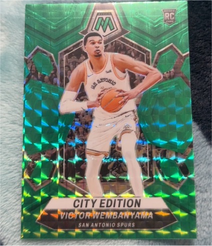 2023-24 Panini Mosaic #282 Victor Wembanyama City Edition — front