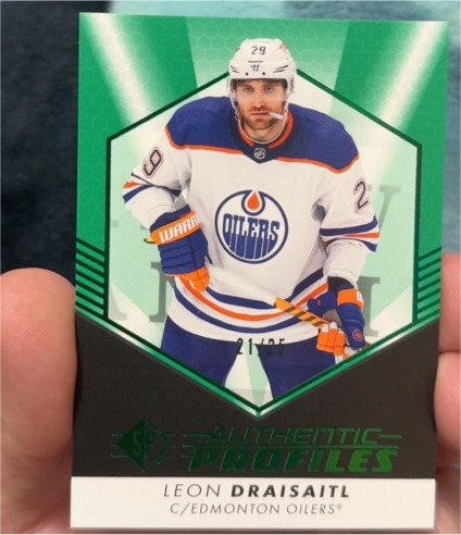 2022-23 Upper Deck SP Authentic Profiles #AP-20 Leon Draisaitl — front