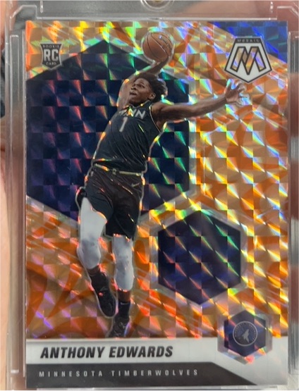 2020-21 Panini Mosaic #201 Anthony Edwards — front