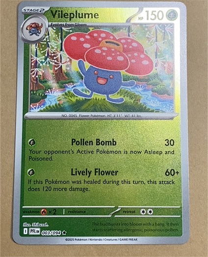 2025 Pokémon Phantasmal Flames #003 Vileplume — front