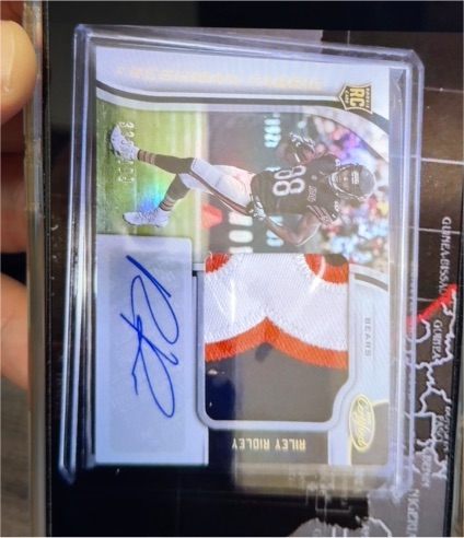 2019 Panini Certified #RPA Riley Ridley Rookie Patch Auto — front