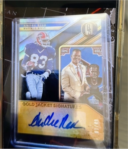 2019 Panini Gold Standard Gold Jacket Signatures #GJS-AR Andre Reed — front