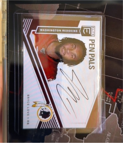 2019 Panini Donruss Elite Pen Pals #PP-BL Bryce Love — front