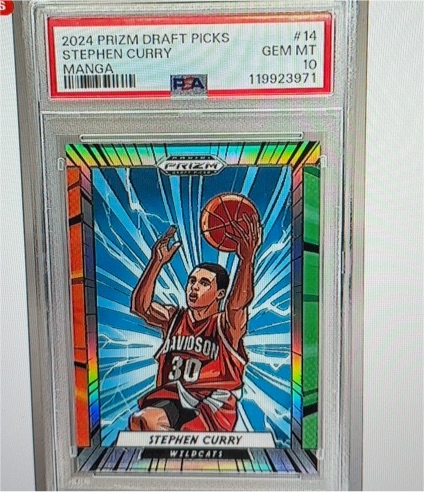 2024 Panini Prizm Draft Picks Manga #14 Stephen Curry — front