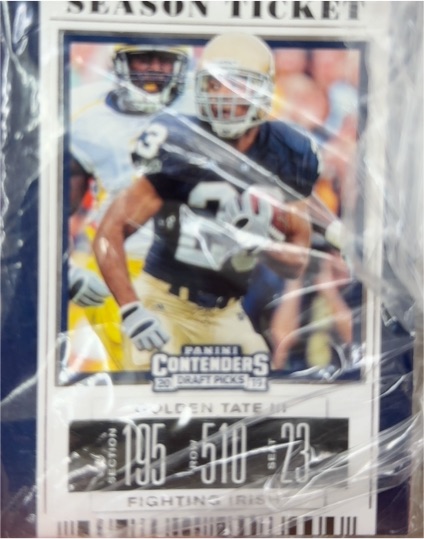 2019 Panini Contenders Draft Picks Season Ticket #23 Golden Tate III — front