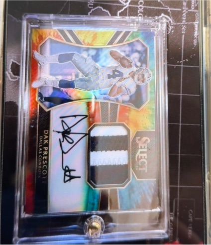 2016 Panini Select Dak Prescott Rookie Patch Autograph — front