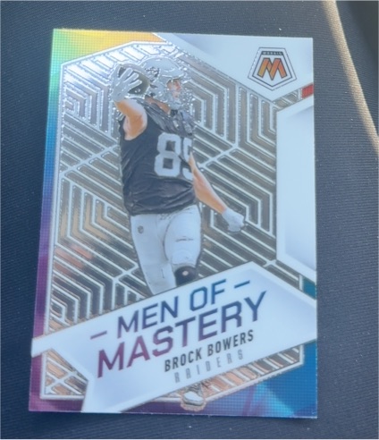 2025 Panini Mosaic #6 Brock Bowers Men of Mastery — front