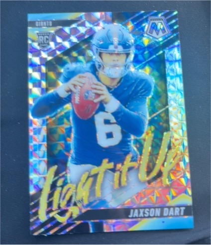 2025 Panini Mosaic Light It Up #Jaxson Dart — front