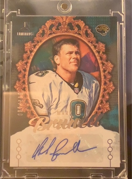 2025 Panini Luminance Portrait Signatures #PSI-MBR Mark Brunell — front