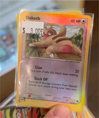 2003 Pokemon EX Ruby & Sapphire #45 Slakoth — front