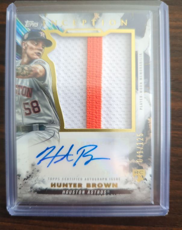 2023 Topps Inception #041 Hunter Brown — front